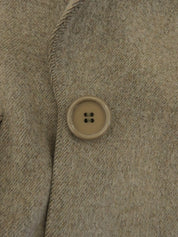 ウールロゴ刺繍ジャケット グレージュ