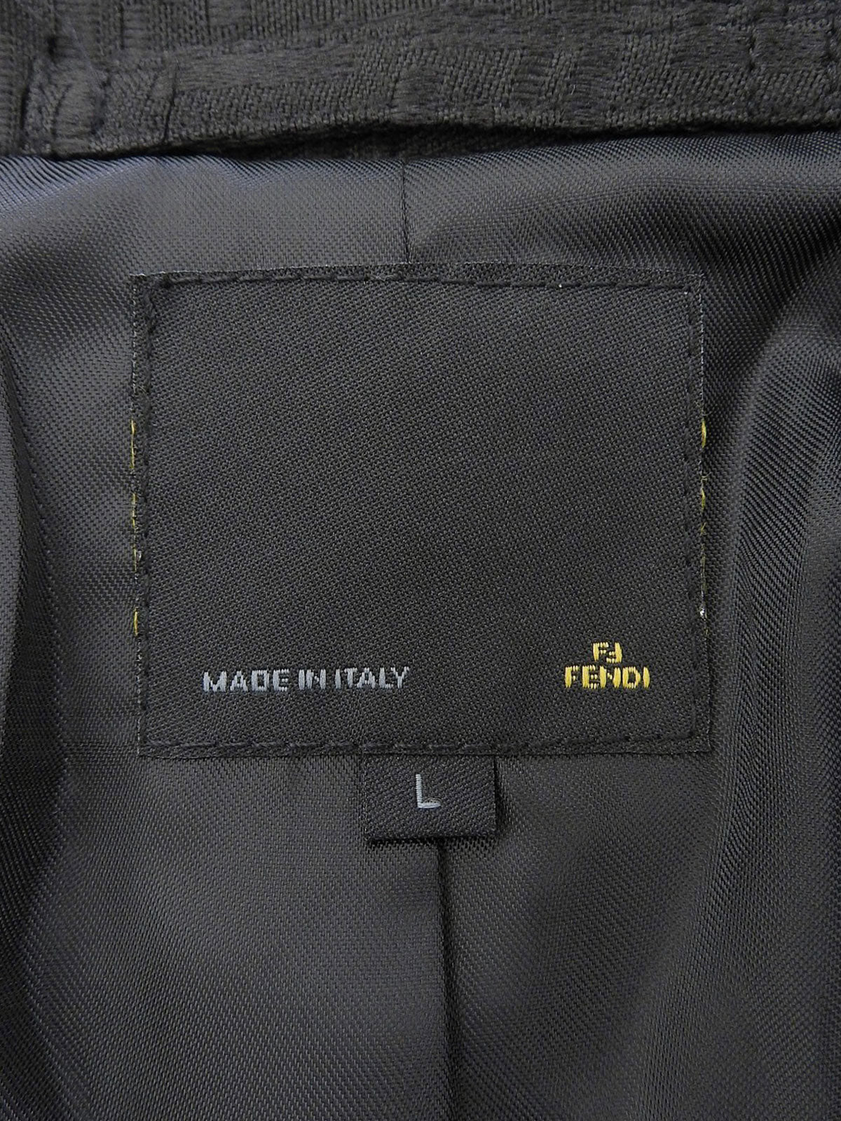 ズッキーノパターンステンカラーコート ブラック