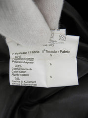 ズッキーノパターンステンカラーコート ブラック