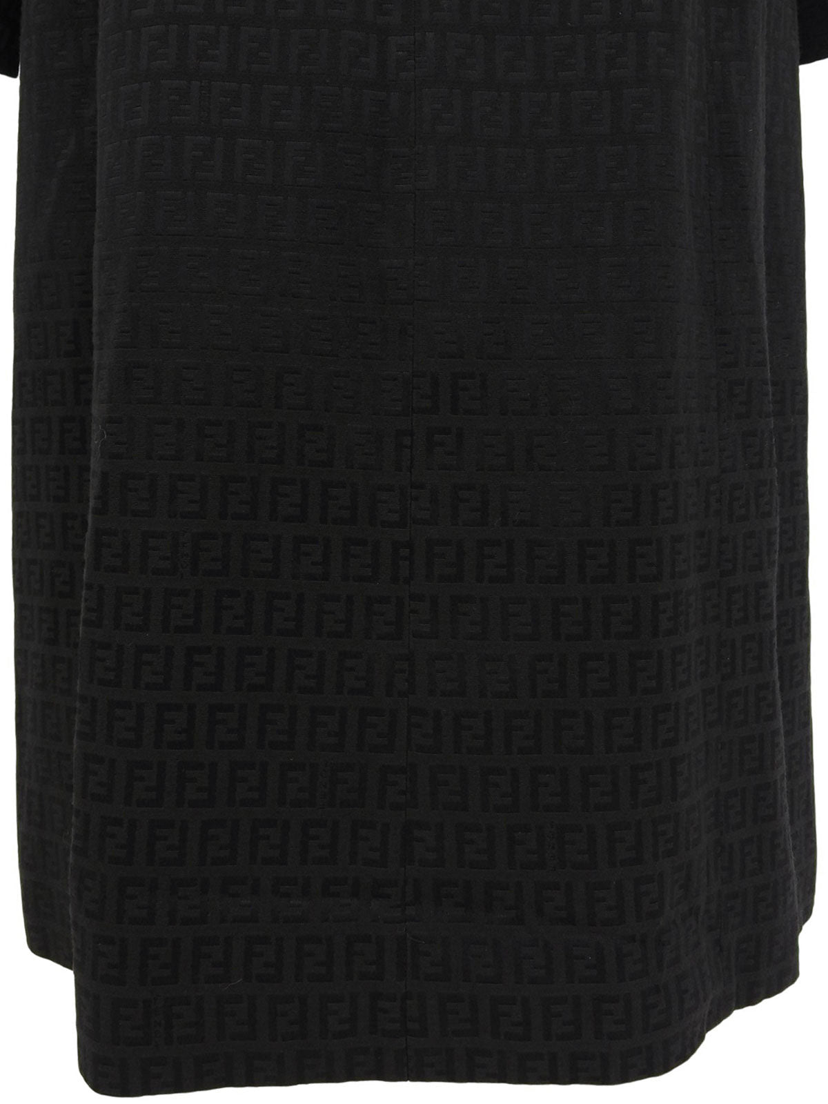 ズッキーノパターンステンカラーコート ブラック