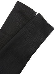 ズッキーノパターンステンカラーコート ブラック