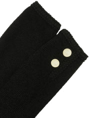 ウールラメノーカラージャケット ブラック/ゴールド