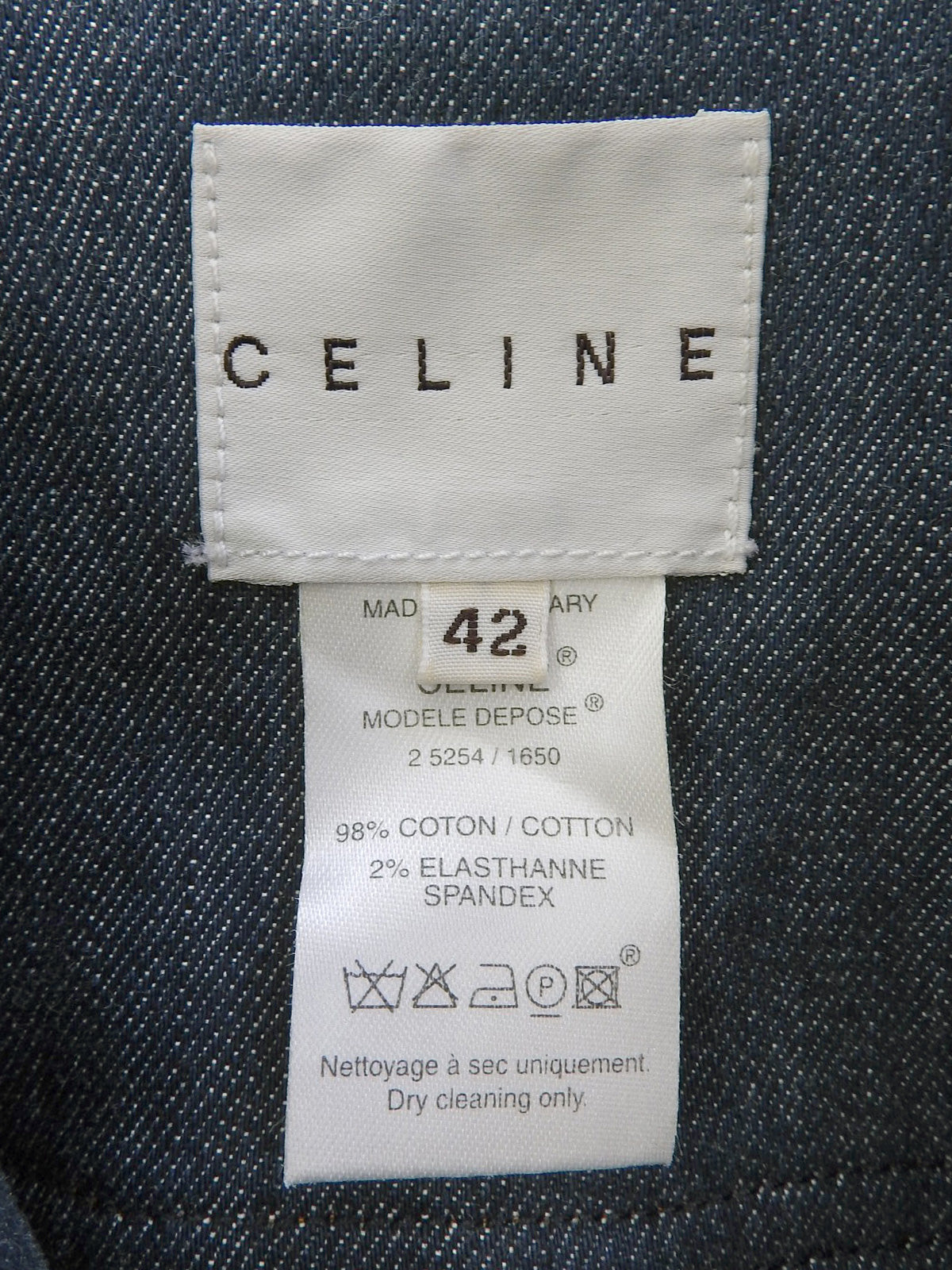 デニムロゴプレートジップアップジャケット インディゴ