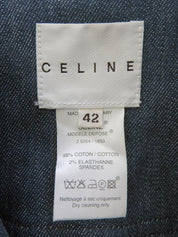 デニムロゴプレートジップアップジャケット インディゴ