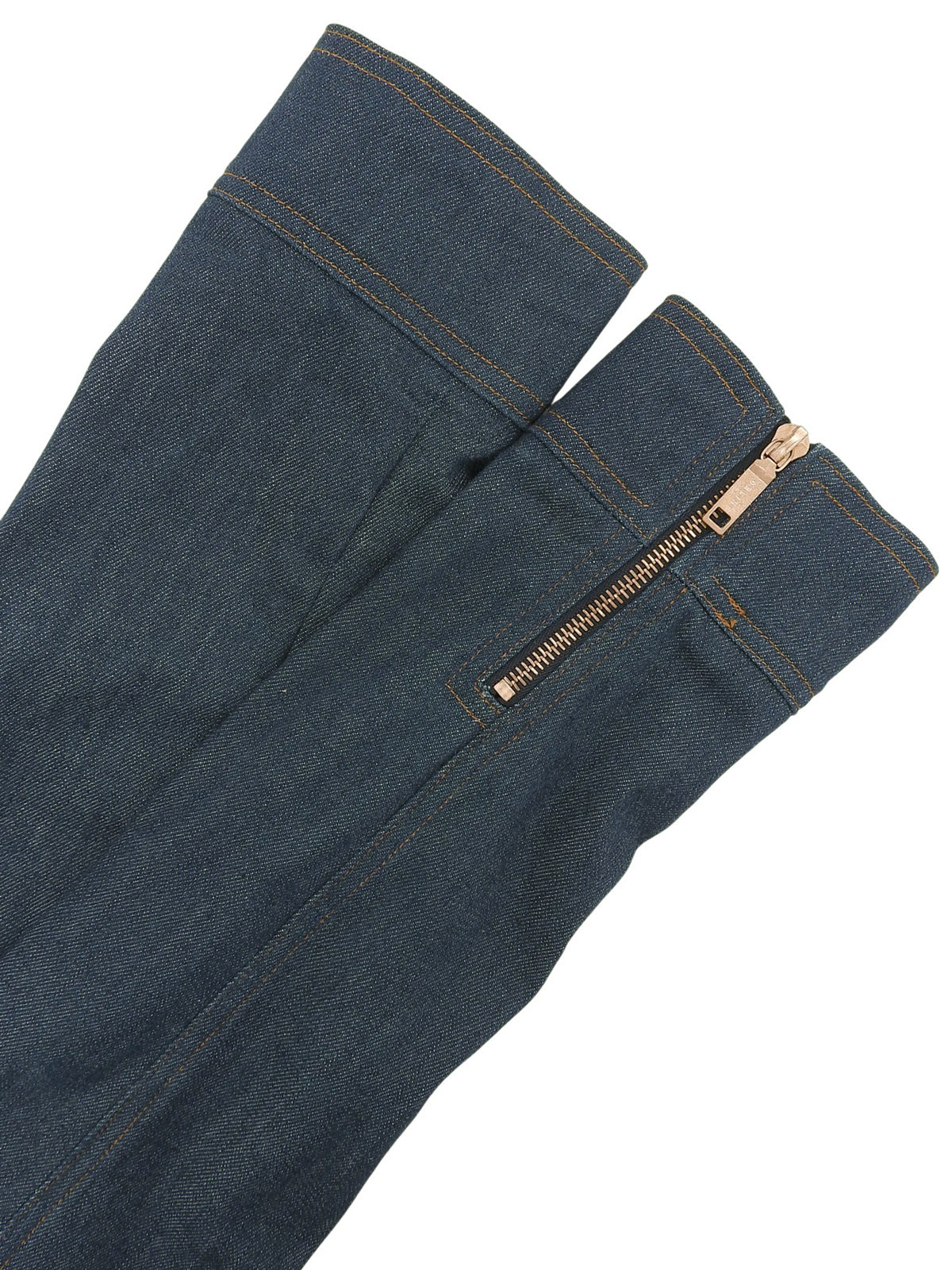 デニムロゴプレートジップアップジャケット インディゴ