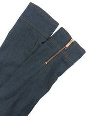 デニムロゴプレートジップアップジャケット インディゴ