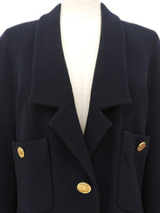 CCマークボタンジャケット ネイビー