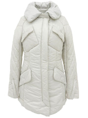 Back Macadam Stitch Padded Jacket, Light Gray