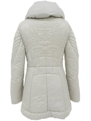 バックマカダムステッチ中綿ジャケット ライトグレー