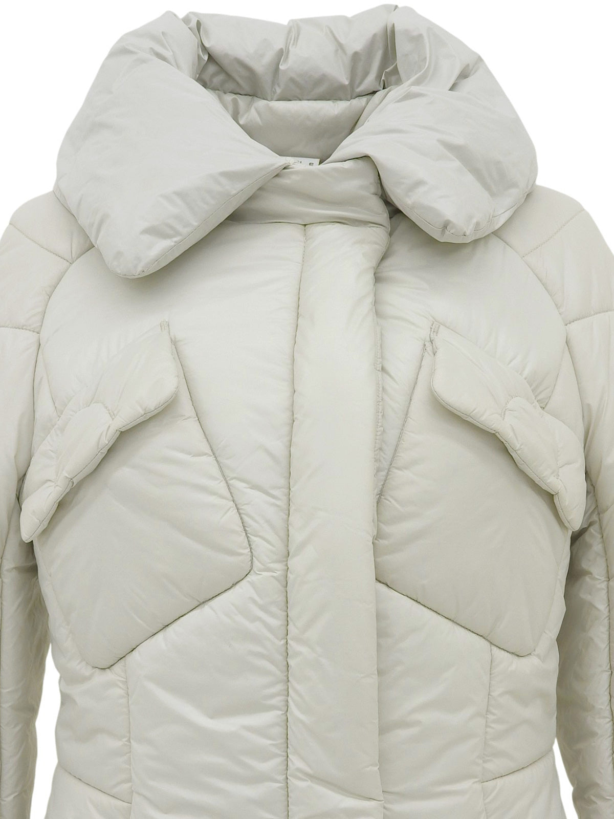 Back Macadam Stitch Padded Jacket, Light Gray