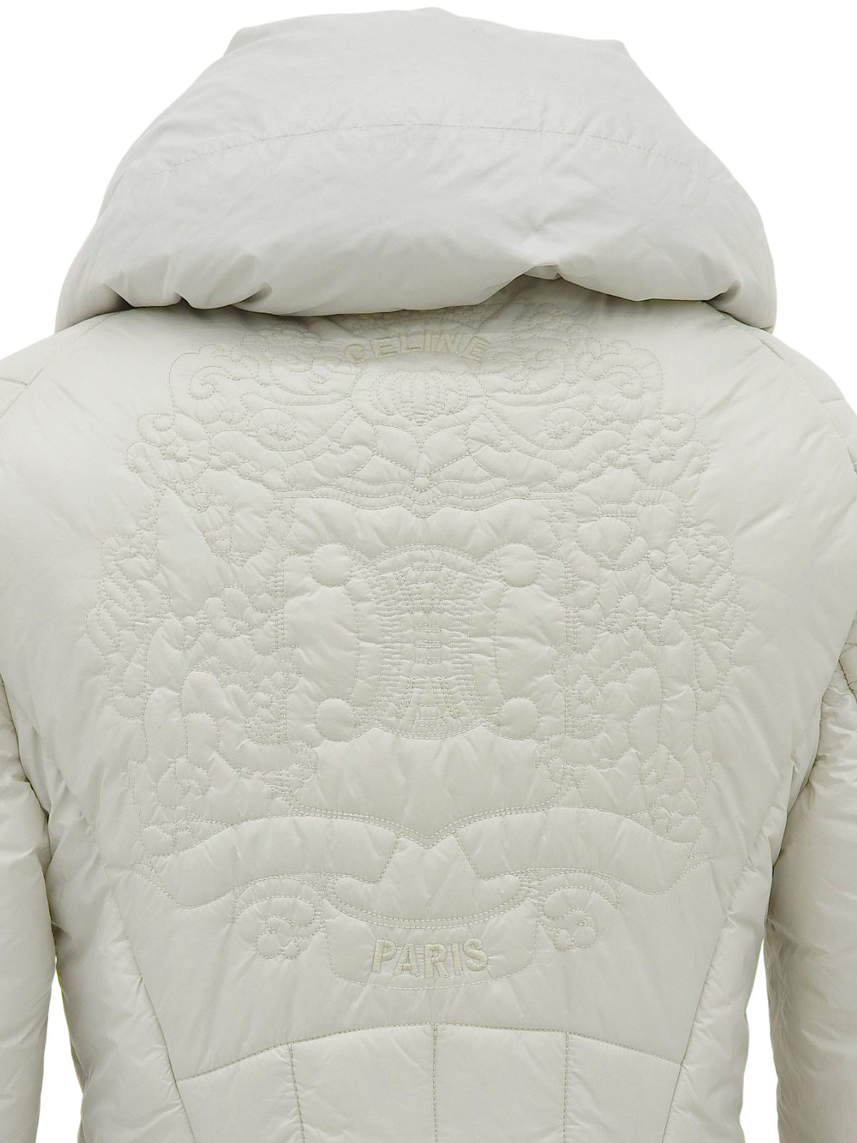 Back Macadam Stitch Padded Jacket, Light Gray