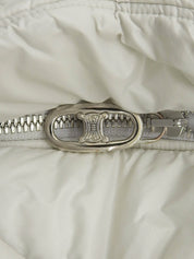 バックマカダムステッチ中綿ジャケット ライトグレー