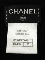 Frill Design Sleeveless Dress in White/Black