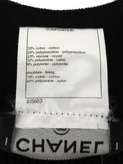 フリルデザインノースリーブワンピース ホワイト/ブラック