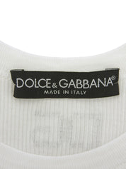 White Rhinestone Logo Top