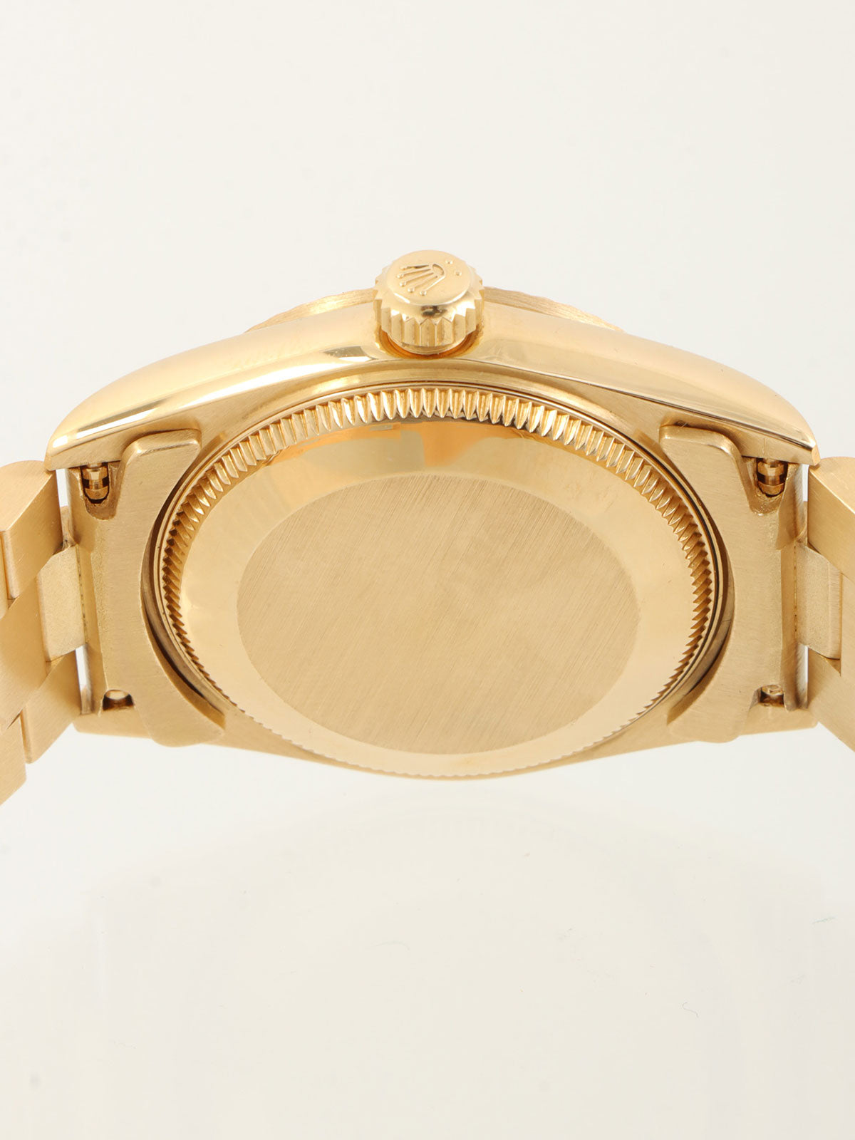 1990-1991年款 10P 钻石蚝式恒动日历型腕表，金/蓝表盘