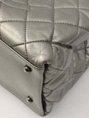 2012年頃製 CCマークステッチチェーンハンドバッグ シルバー