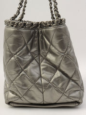 2012 Vintage CC Mark Stitch Chain Handbag Silver