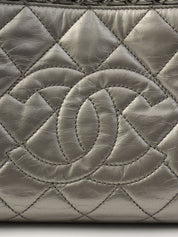 2012 Vintage CC Mark Stitch Chain Handbag Silver