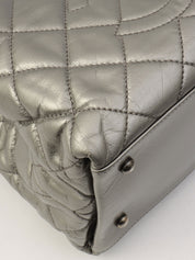 2012年頃製 CCマークステッチチェーンハンドバッグ シルバー