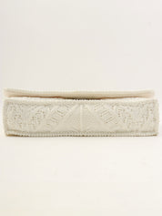 2004年针织蕾丝CC标志牌链条单肩包 白色