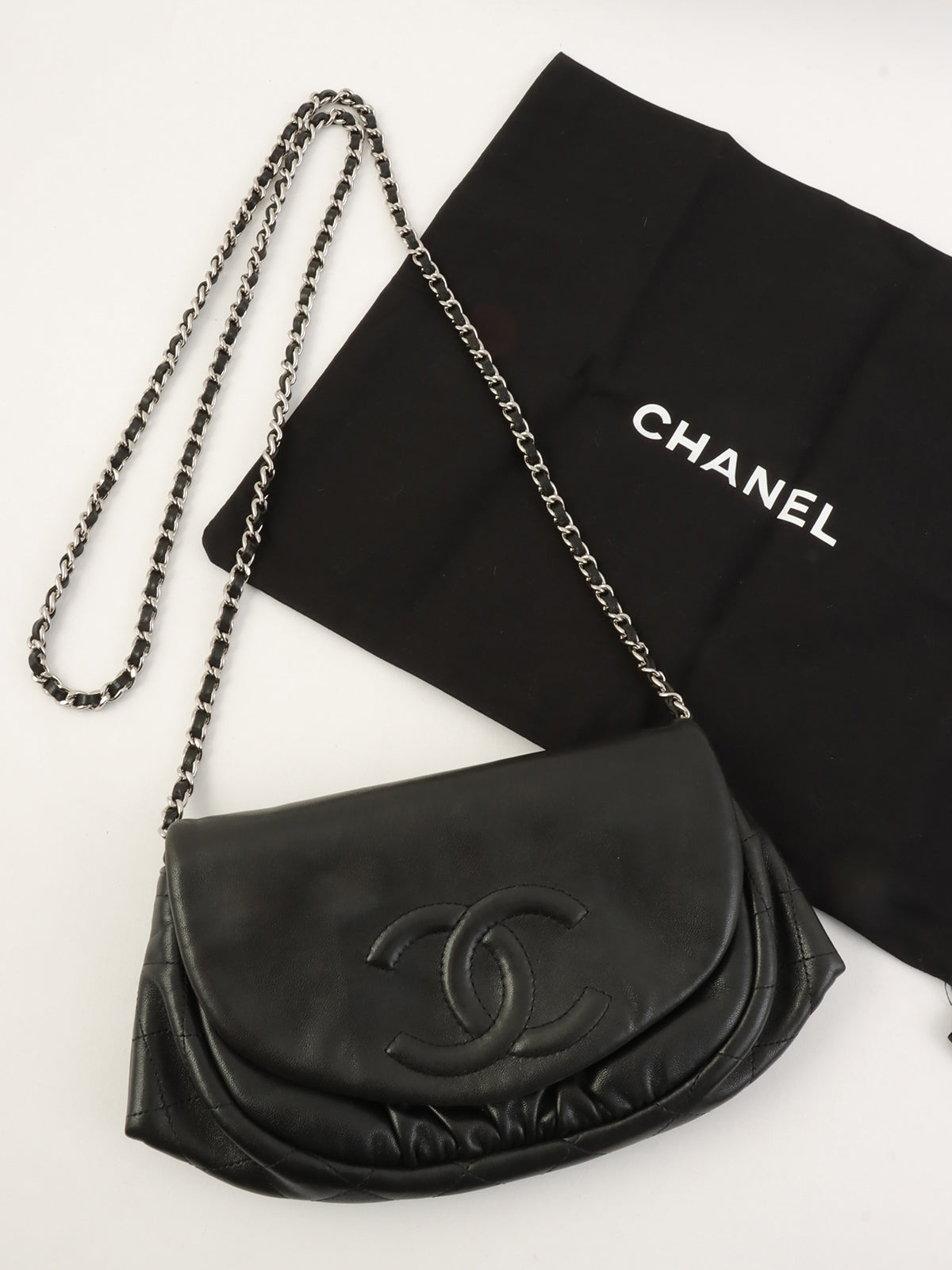 2010年頃製 CCマークステッチチェーンウォレット ブラック