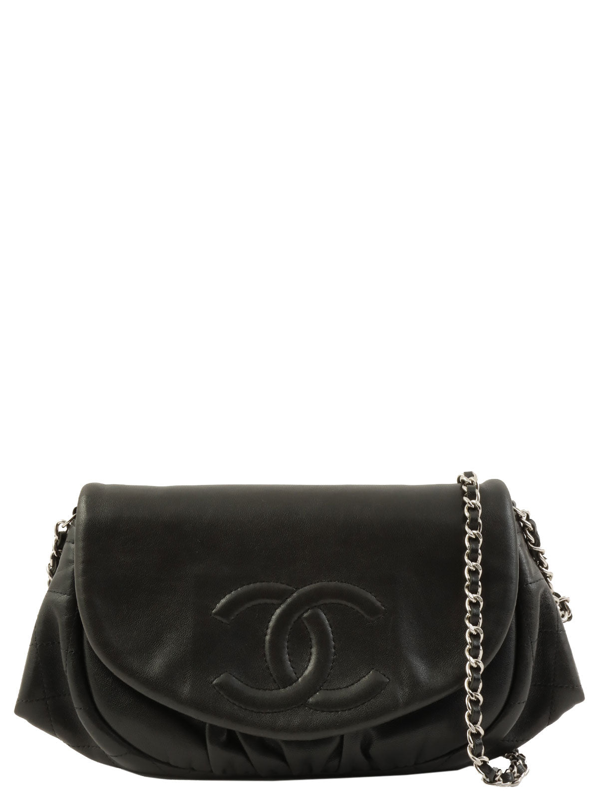 2010 CC Mark Stitch 链条钱包 黑色