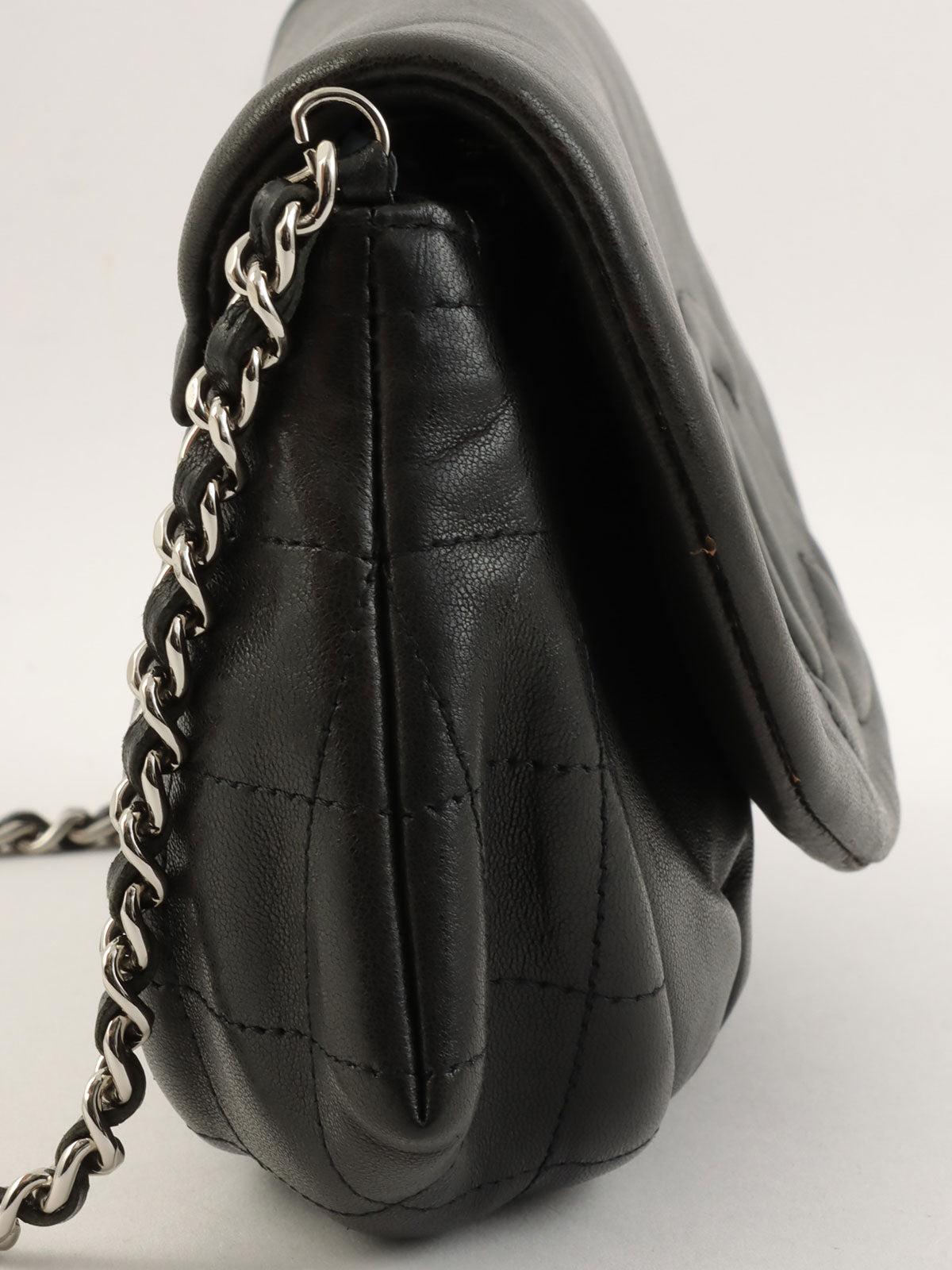 2010 CC Mark Stitch 链条钱包 黑色