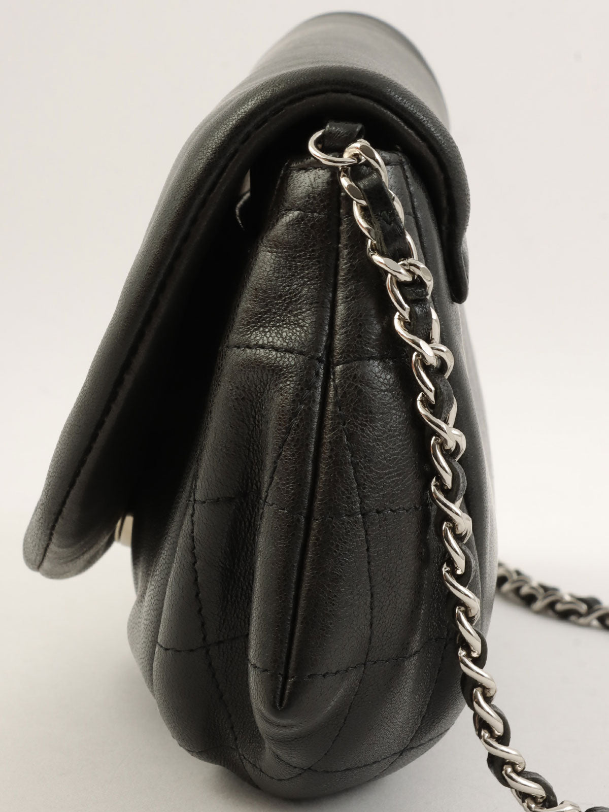 2010 CC Mark Stitch 链条钱包 黑色