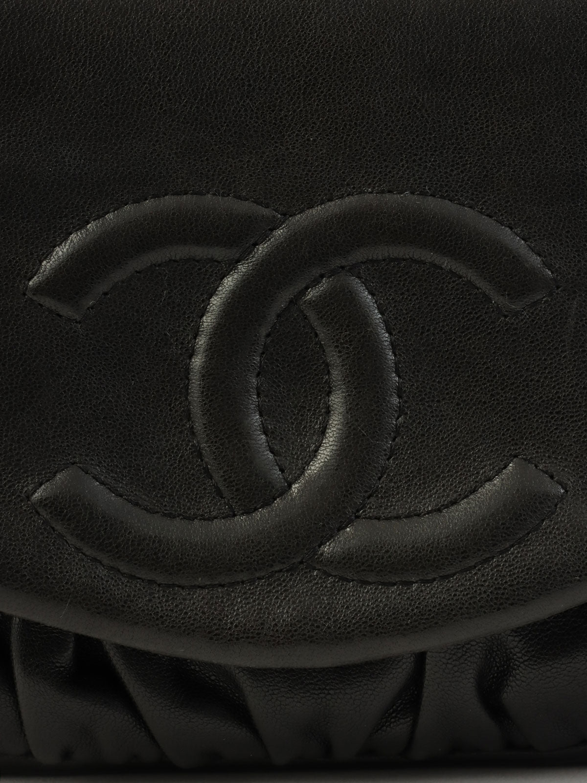 2010 CC Mark Stitch 链条钱包 黑色