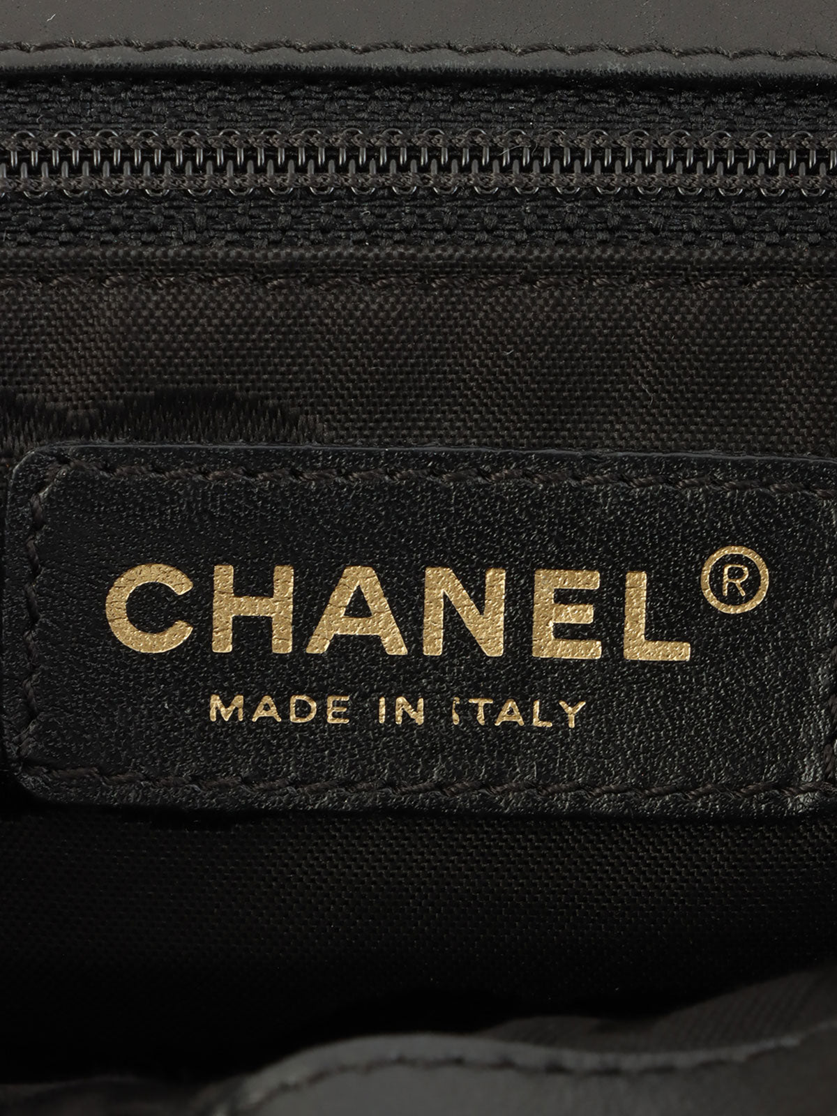 2005年頃製 ラフィアCCターンロックチェーンショルダーバッグ ネイビー/ブラック