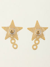 2001 COCO Star Motif Earrings Gold/Motif