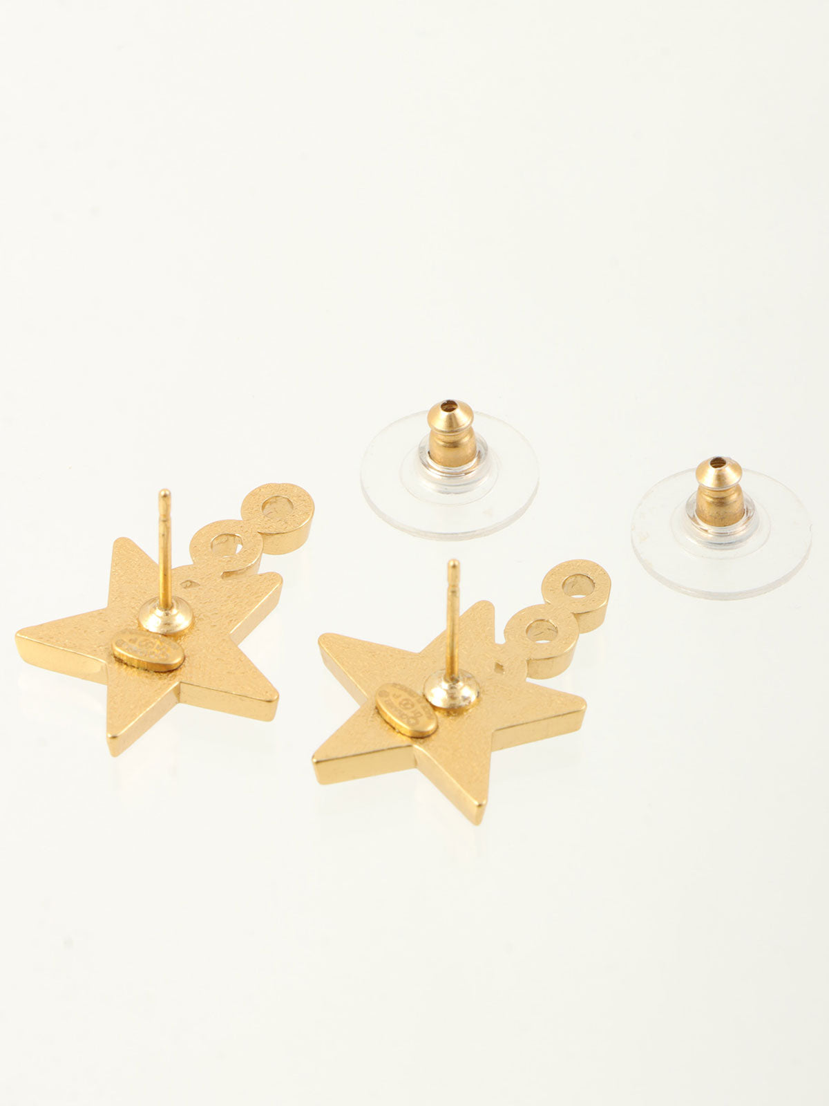 2001 COCO Star Motif Earrings Gold/Motif
