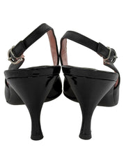 ガンチーニポインテッドトゥパンプス ブラック