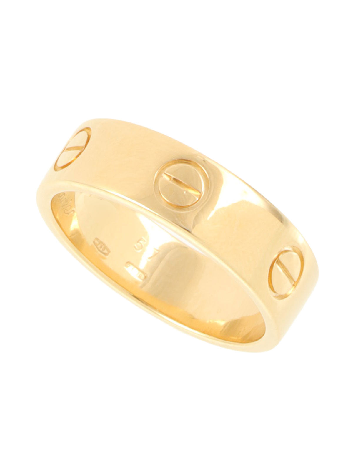 18Kラブリング イエローゴールド