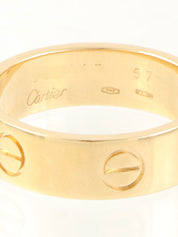 18Kラブリング イエローゴールド