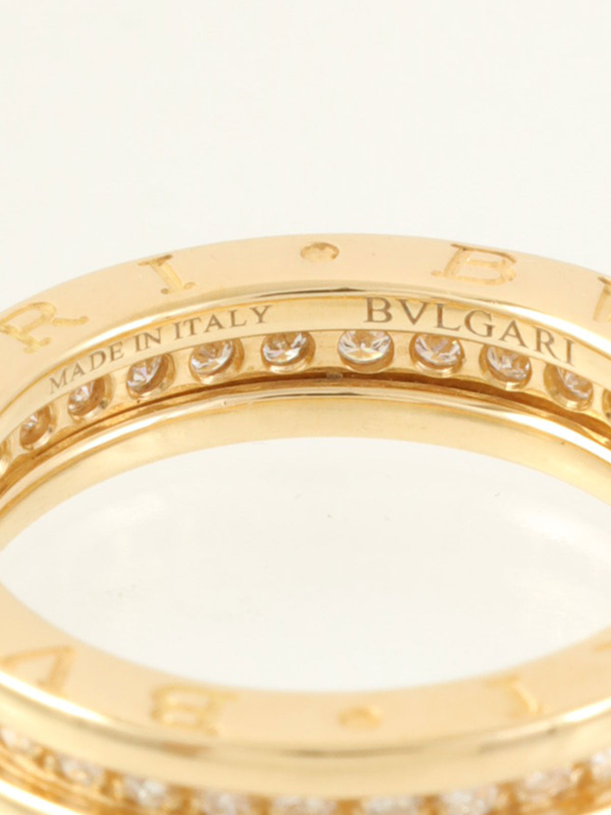 18K Diamond B.zero1 Ring Gold