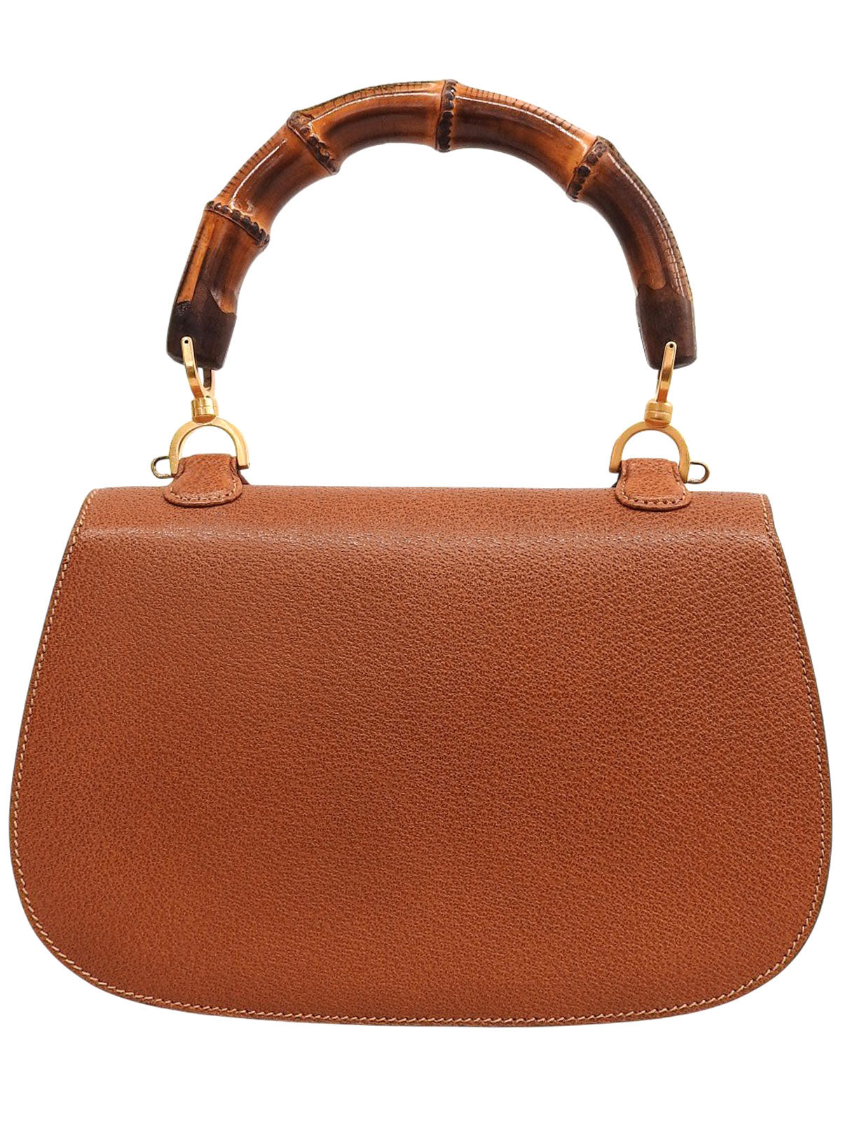 Pigskin Bamboo 2-Way Bag, Camel