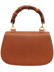 Pigskin Bamboo 2-Way Bag, Camel