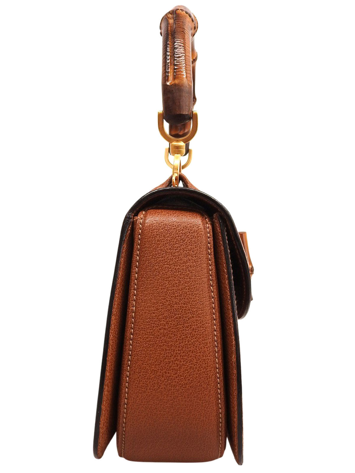 ピッグスキンバンブー2wayバッグ キャメル