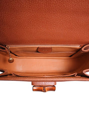 ピッグスキンバンブー2wayバッグ キャメル