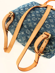 2006 Denim Monogram Sac Ado GM Blue