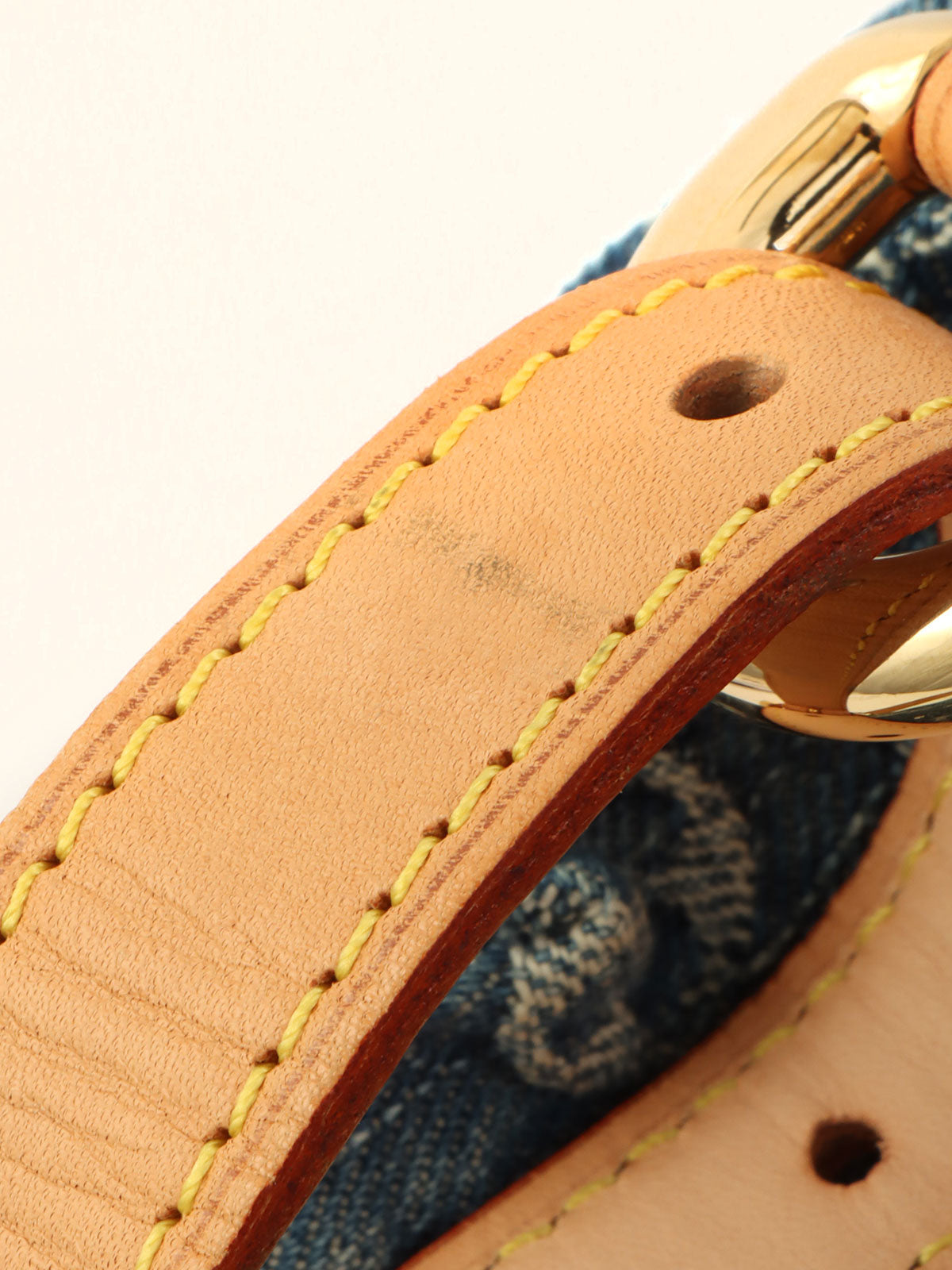 2006 Denim Monogram Sac Ado GM Blue