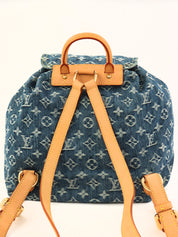 2006年製 デニムモノグラムサックアドGM ブルー