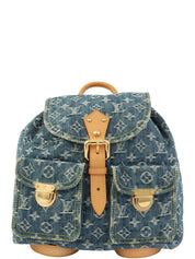 2006年製 デニムモノグラムサックアドGM ブルー