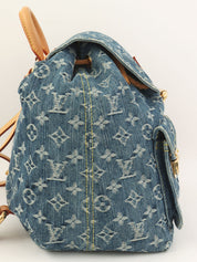 2006年製 デニムモノグラムサックアドGM ブルー