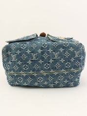 2006年製 デニムモノグラムサックアドGM ブルー