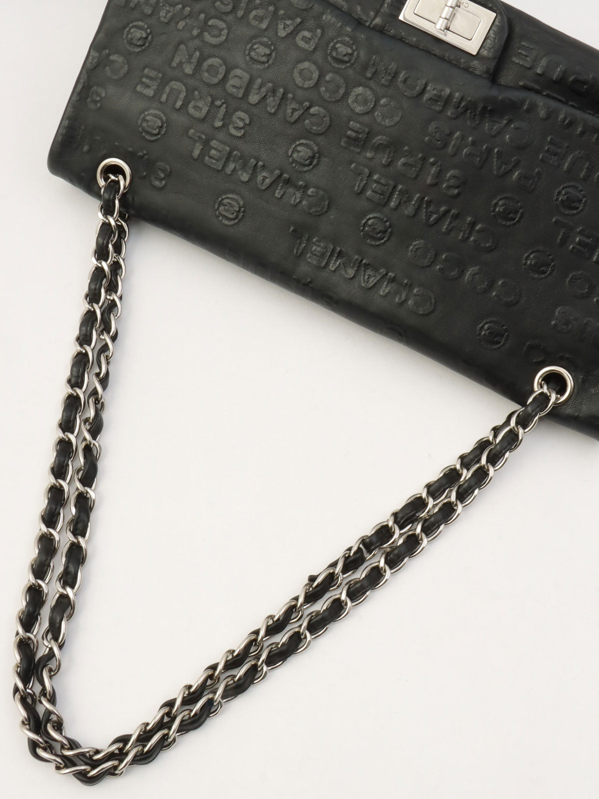 2008 Unlimited Line 2.55 Chain Shoulder Bag Black