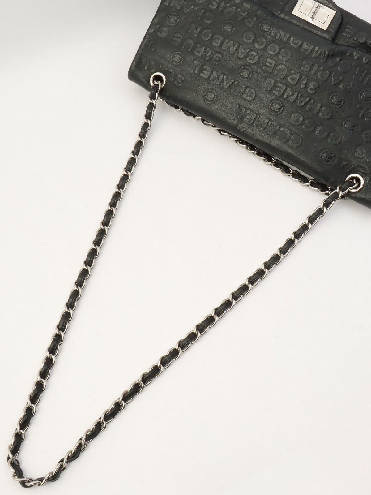 2008 Unlimited Line 2.55 Chain Shoulder Bag Black