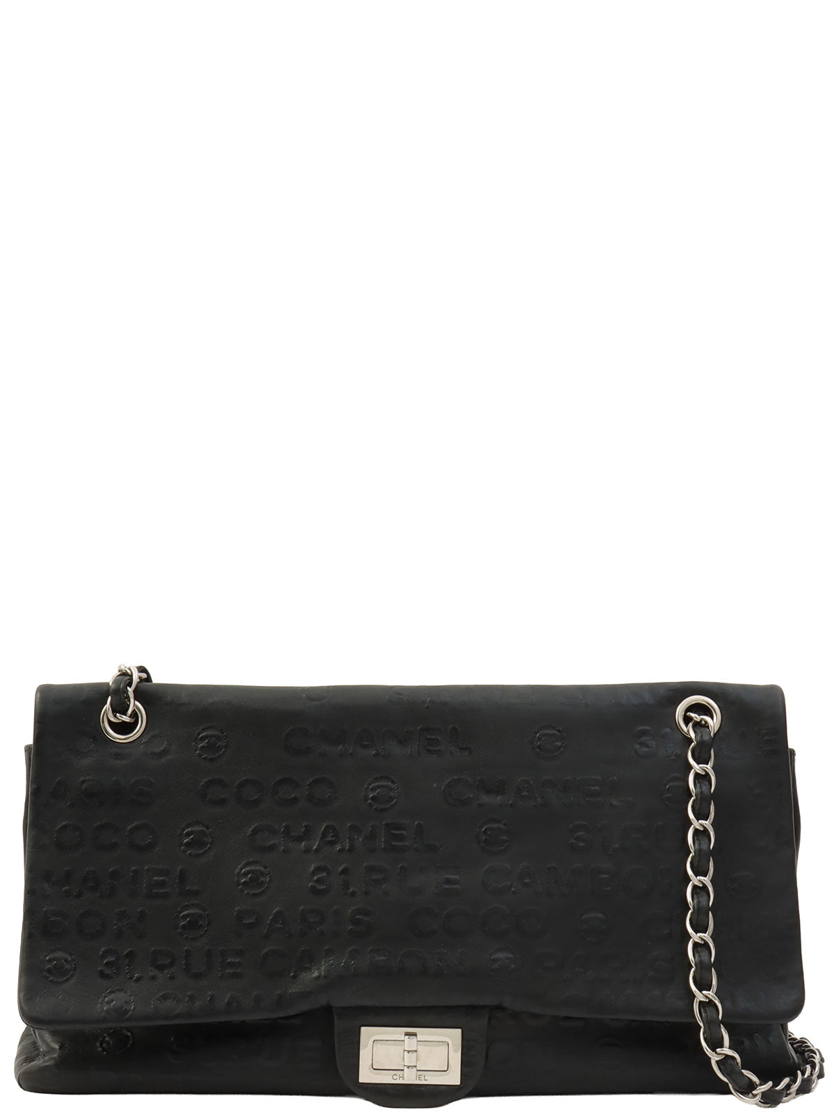 2008 Unlimited Line 2.55 Chain Shoulder Bag Black